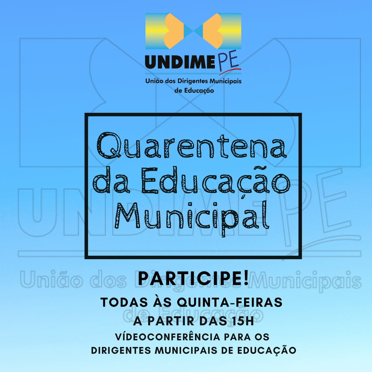 Undime Pernambuco lança o Projeto "Quarentena da Educação Municipal"