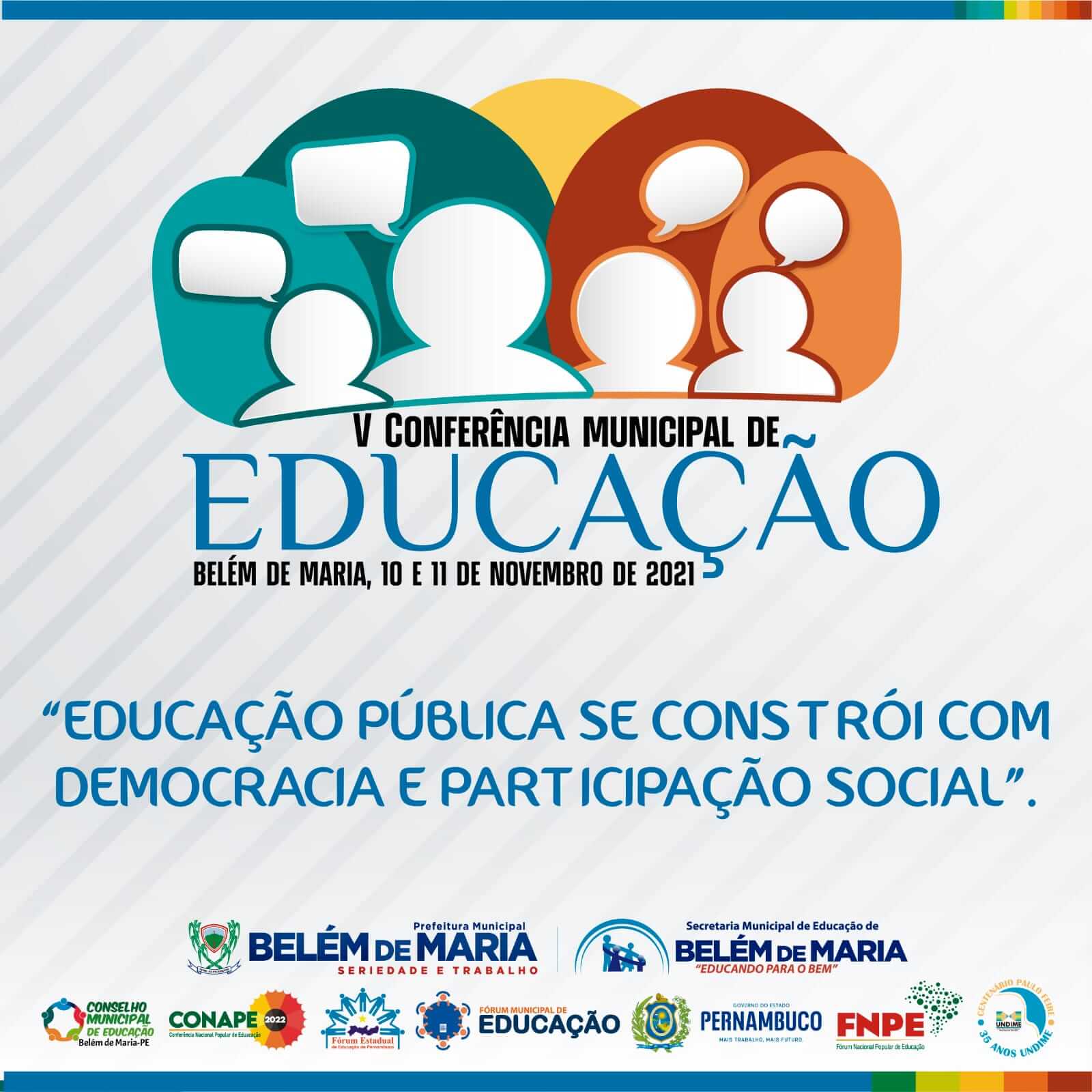 MUNICÍPIO DE BELÉM DE MARIA REALIZA V CONFERÊNCIA MUNICIPAL DE EDUCAÇÃO