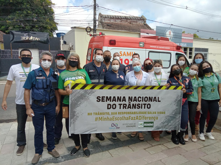 SEDUC REALIZA AÇÃO DE CONSIENTIZAÇÃO COLETIVA PARA PREVENÇÃO DE ACIDENTES NO TRÂNSITO