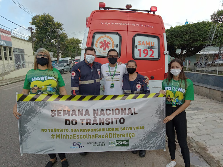 SEDUC REALIZA AÇÃO DE CONSIENTIZAÇÃO COLETIVA PARA PREVENÇÃO DE ACIDENTES NO TRÂNSITO