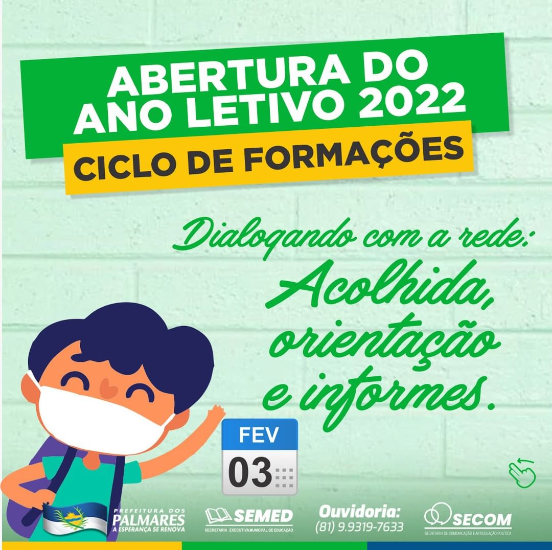 PALMARES: 1º DIA DE FORMAÇÃO DE PROFESSORES DE 2022