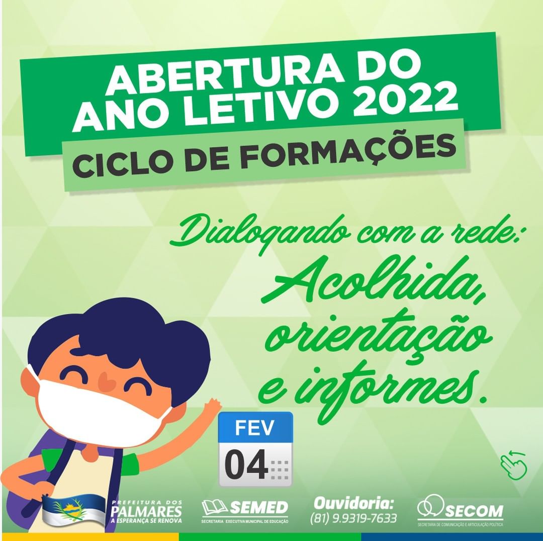 PALMARES: 2º DIA DE FORMAÇÃO DE PROFESSORES DE 2022