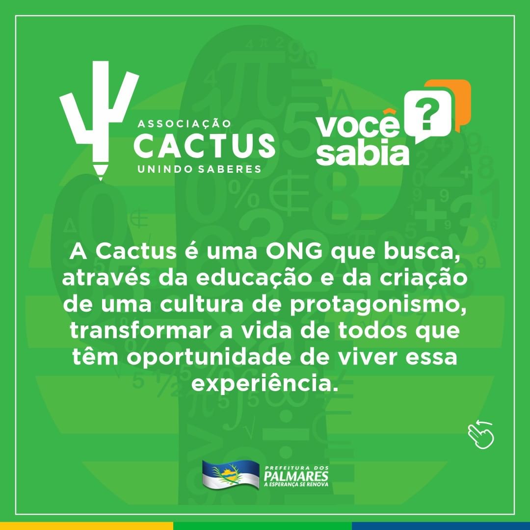 PALMARES: CONHEÇA A ASSOCIAÇÃO CACTUS