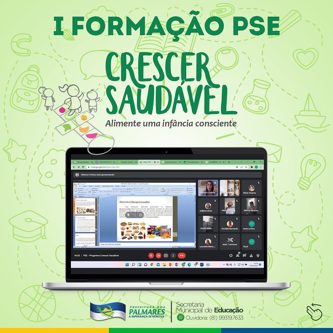 PALMARES: I FORMAÇÃO DO PROGRAMA SAÚDE NA ESCOLA