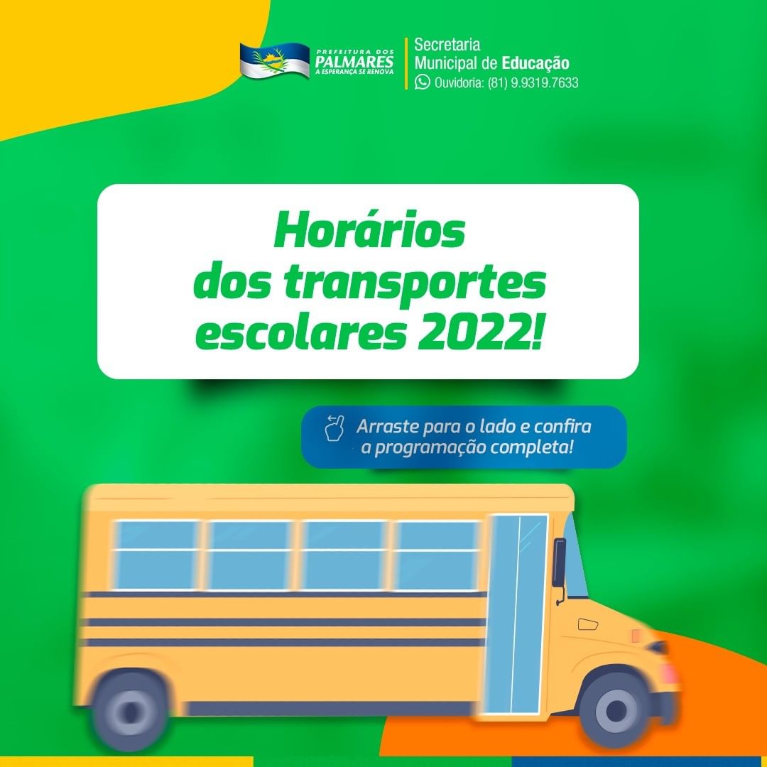 PALMARES: SEMED DISPONIBILIZA ROTA DO TRANSPORTE ESCOLAR