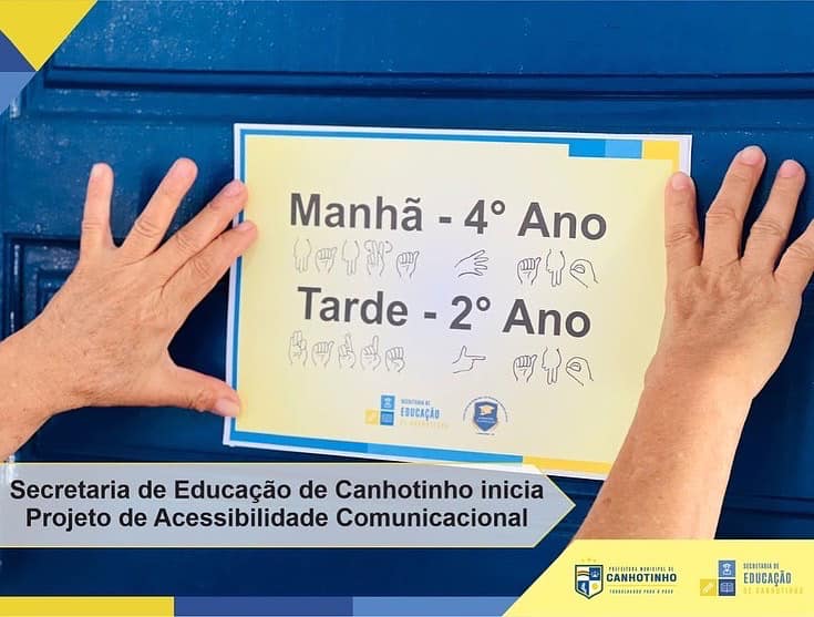 A Secretaria Municipal de Canhotinho inicia o Projeto de Acessibilidade Comunicacional