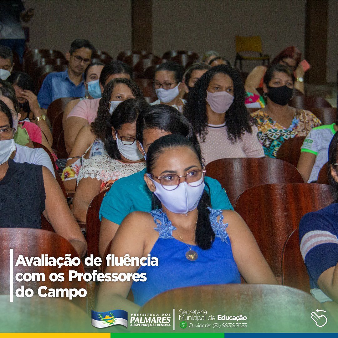 PALMARES: AVALIAÇÃO DE FLUÊNCIA COM OS PROFESSORES DO CAMPO