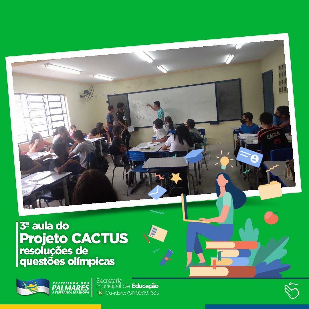 PALMARES: 3ª AULA DO PROJETO CACTUS