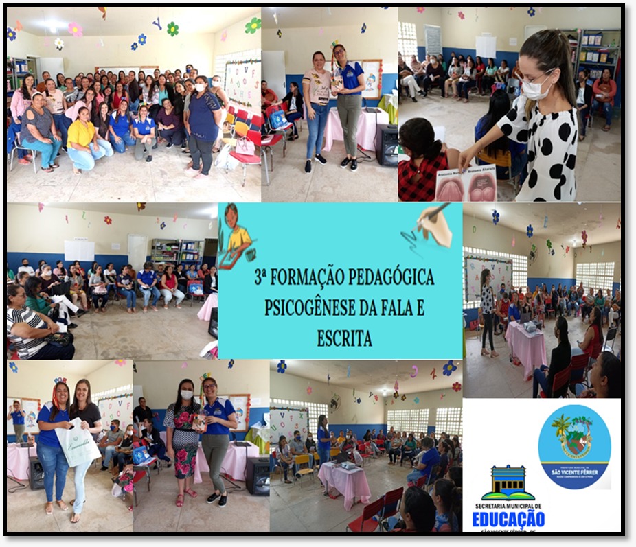 SECRETARIA DE EDUCAÇÃO DE SÃO VICENTE FÉRRER-PE REALIZA DA 3ª FORMAÇÃO PEDAGÓGICA DA EDUCAÇÃO INFANTIL