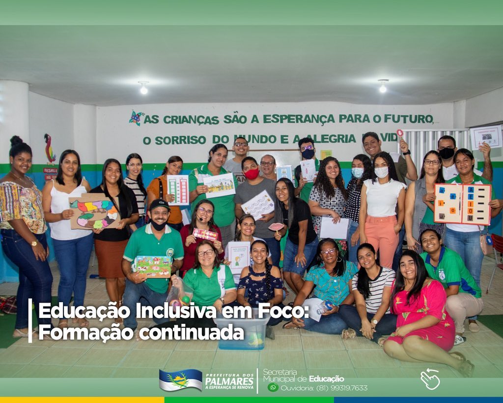 PALMARES: FORMAÇÃO CONTINUADA  EDUCAÇÃO INCLUSIVA