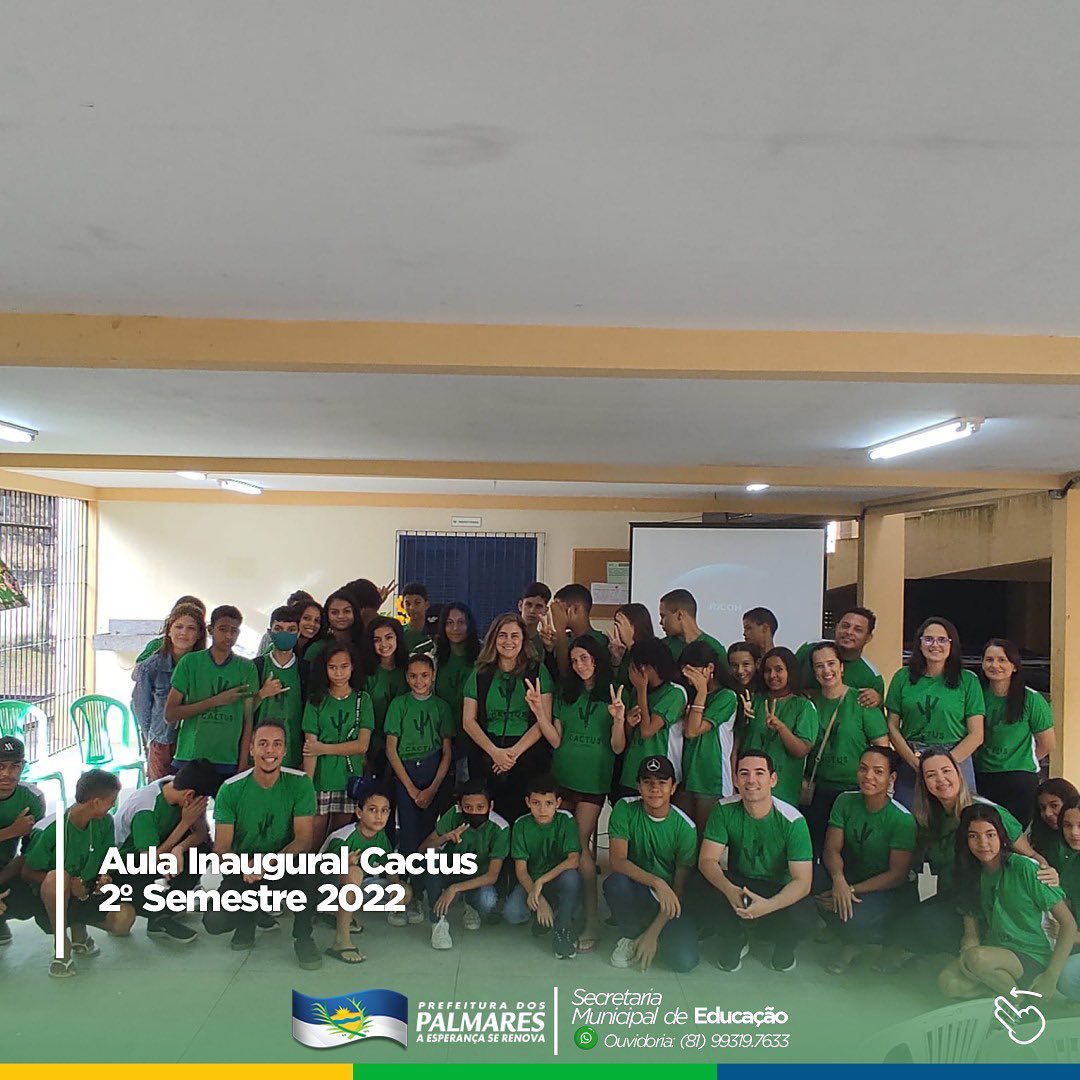 PALMARES: CACTUS AULA INAUGURAL DO 2º SEMESTRE 2022