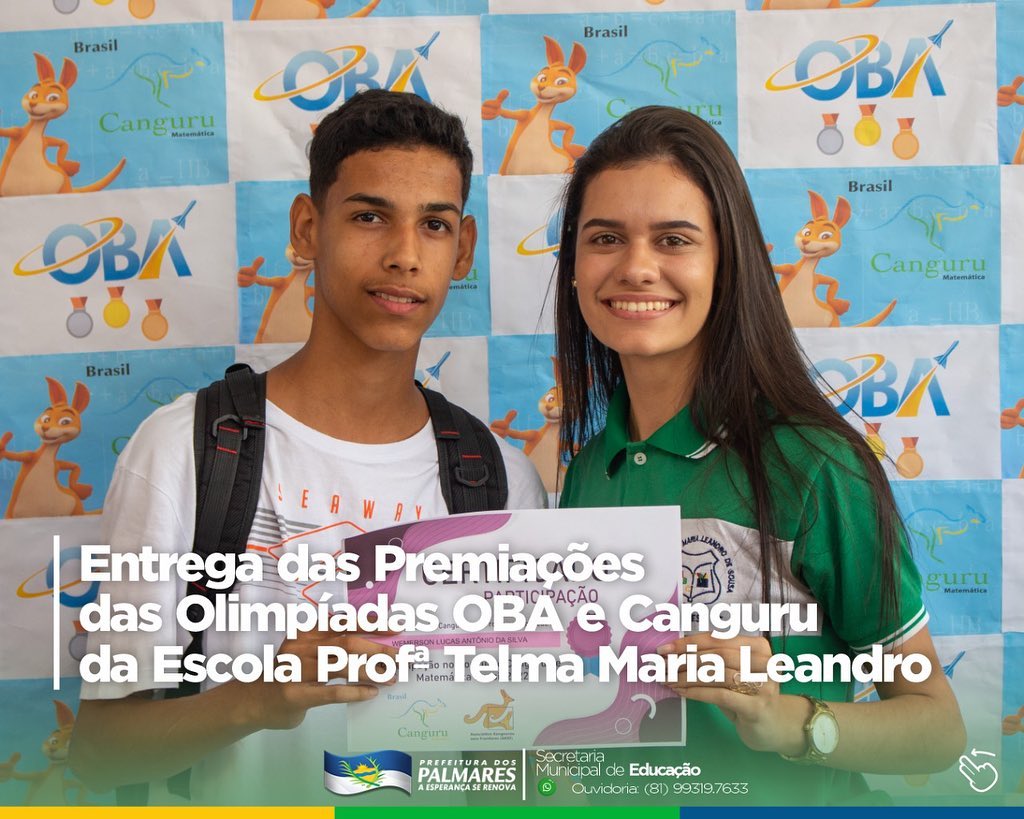 PALMARES: ESTUDANTES SÃO DESTAQUES EM OLIMPÍADAS