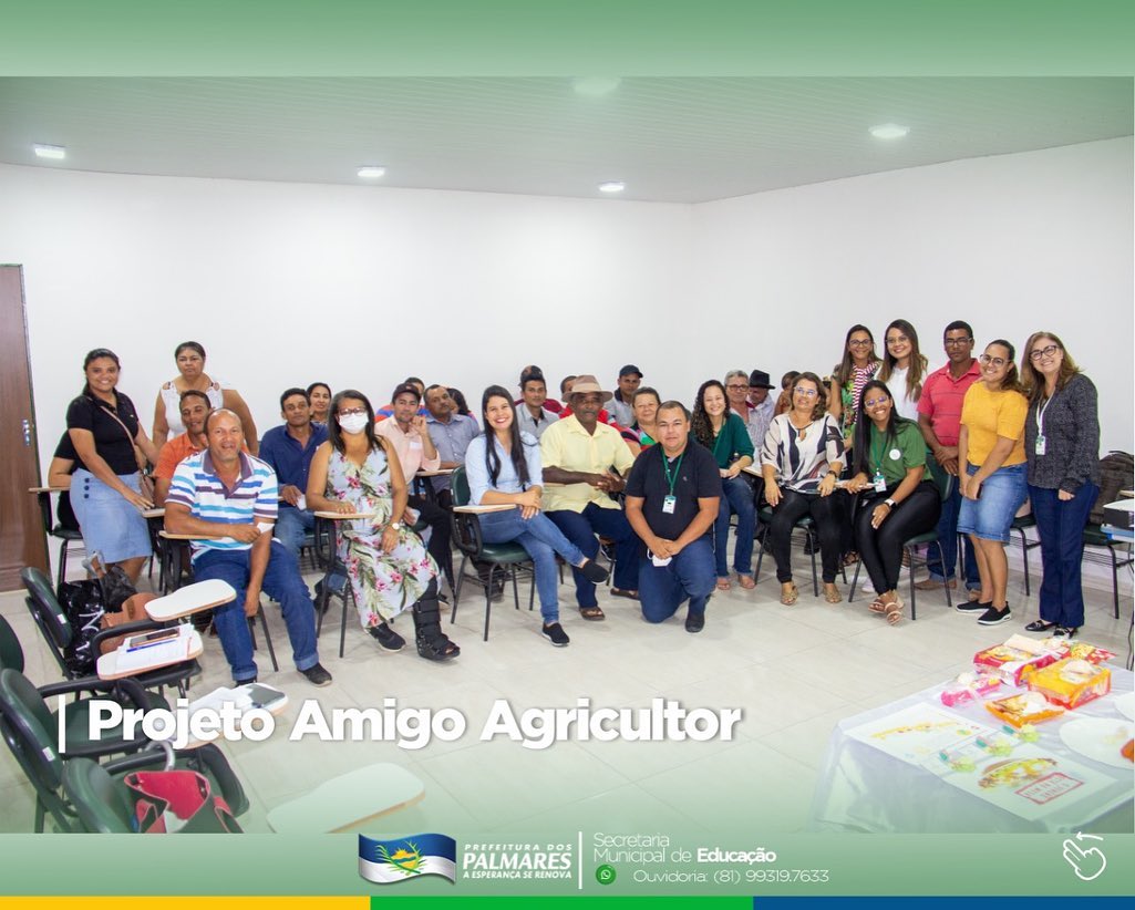 PALMARES: PROJETO AMIGO AGRICULTOR