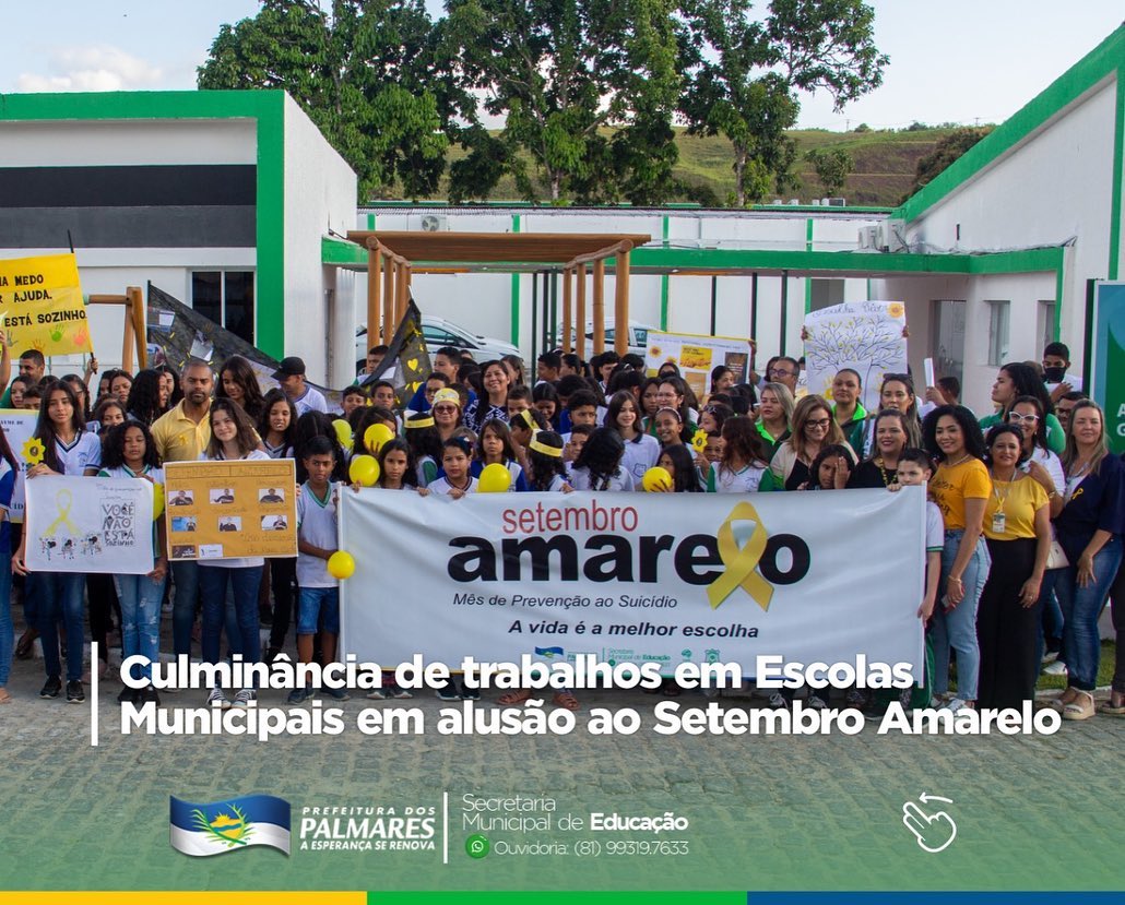 PALMARES: CULMINÂNCIA DO PROJETO SETEMBRO AMARELO 