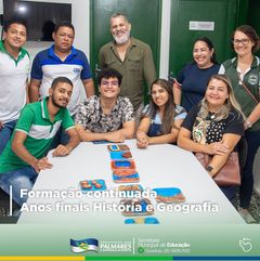 PALMARES: FORMAÇÃO CONTINUADA HISTÓRIA E GEOGRAFIA