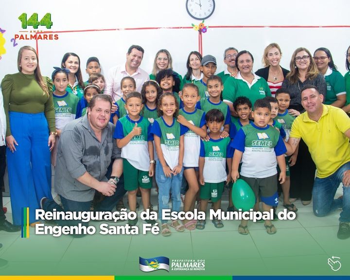 PALMARES: REINAUGURAÇÃO DA ESCOLA DO ENGENHO SANTA FÉ