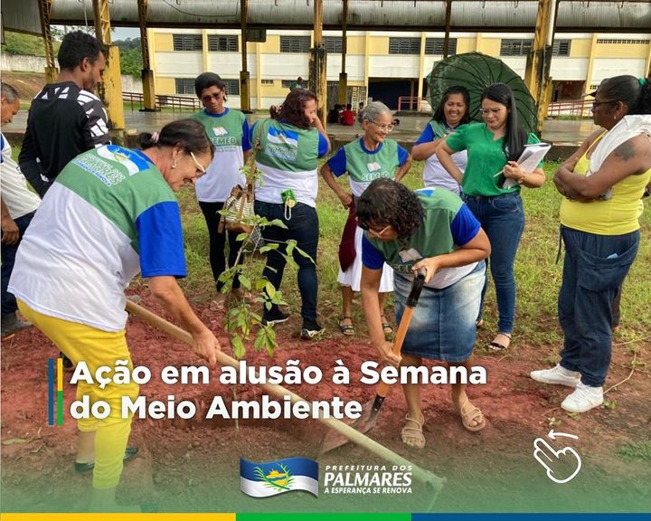 PALMARES: IPÊ ROXO É PLANTADO NA SEMANA DO MEIO AMBIENTE