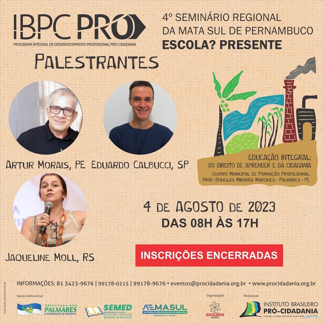 PALMARES: 4º SEMINÁRIO REGIONAL DA MATA SUL 