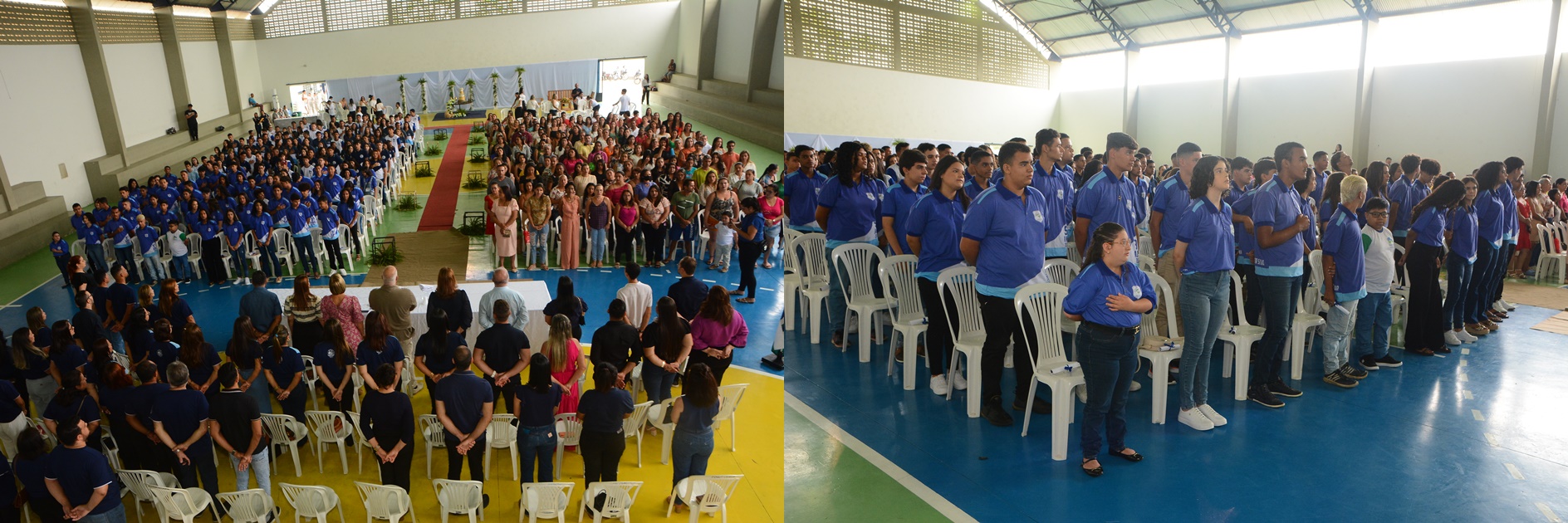 Solenidade de conclusão de curso dos alunos dos 9ºs anos do Ensino Fundamental e 4ª fase da Educação de Jovens e Adultos das escolas da rede municipal de ensino de Surubim.