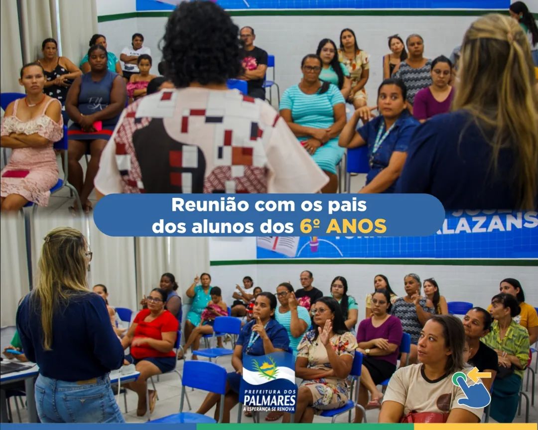 PALMARES: REUNIÃO COM OS PAIS DOS ALUNOS DOS 6º ANOS 