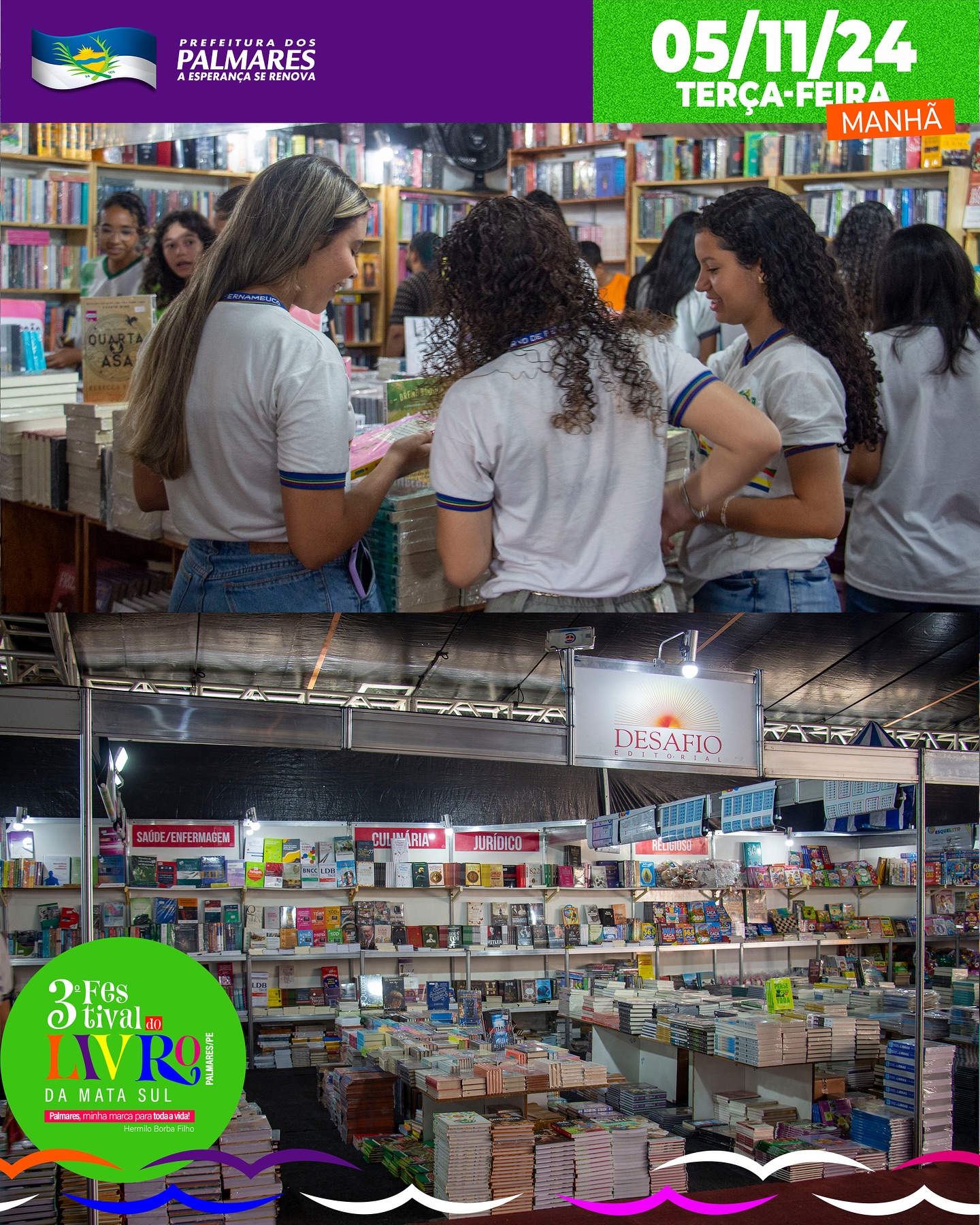 PALMARES: 3º FESTIVAL DO LIVRO DA MATA SUL 